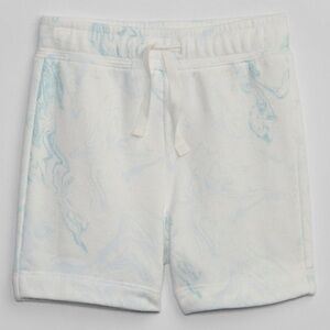 Gap Kids Pull-On Drawstring White Blue Tie Dye Sweat Shorts Size XS